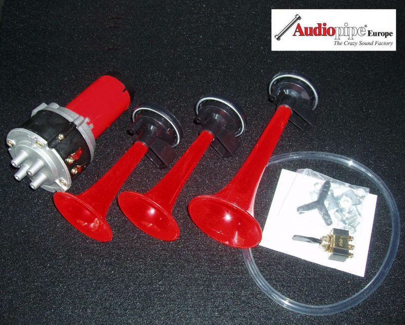 Alternative view of Melodie Fanfare 3 Klang Druckluft Hupe