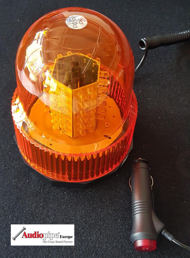 72x LED Rundumleuchte 2 Programme 12V mit Magnetfuß