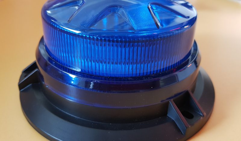 Alternative view of LED Rundumleuchte FLATHEAD 12V mit Magnetfuß B