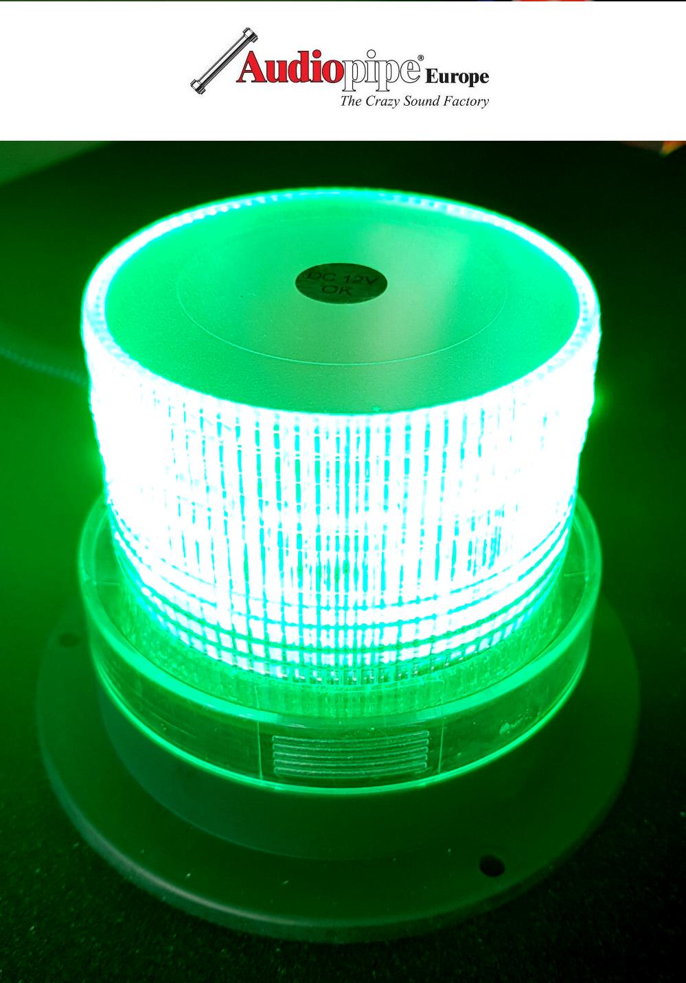 LED-Rundumleuchte: Kunststoff