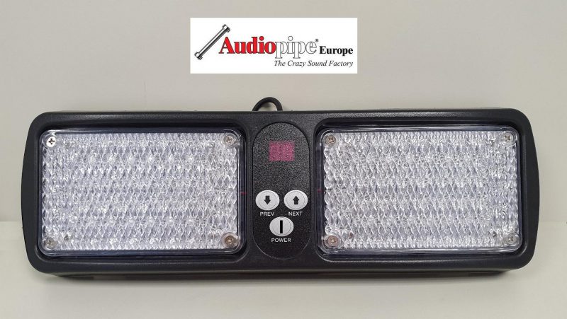 Alternative view of LED Frontblitzer Sonnenblende 45W Police BLAU