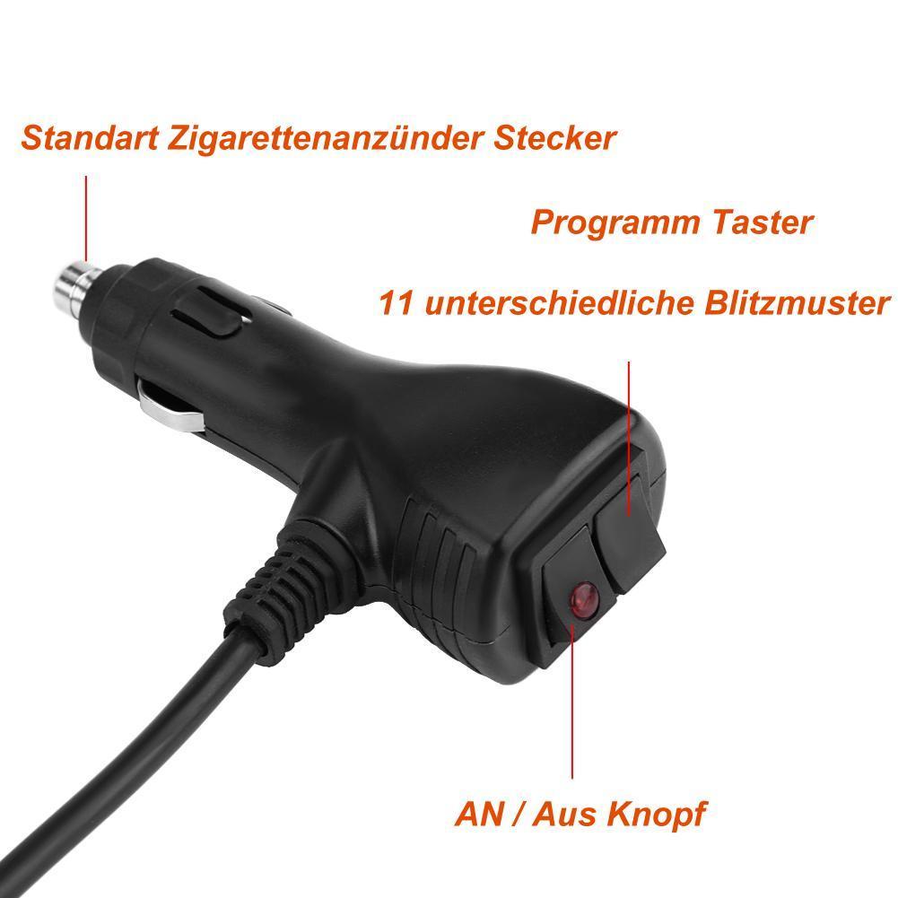 Rundumleuchte 12V mit Magnetfuß 48 Watt C/Y - Audiopipe