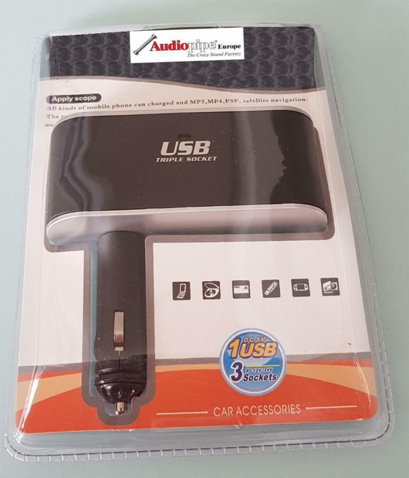 Alternative view of Zigarettenanzünder Adapter Steckdose 3-fach + USB Ladegerät