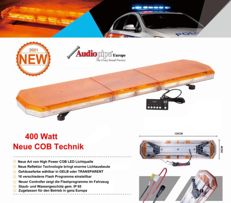 Dachwarnbalken 1.20m 400W COB