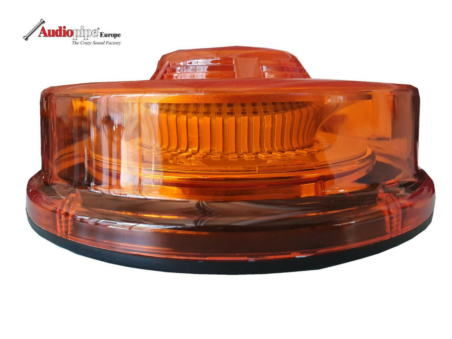 LED-Rundumleuchte 24 LEDs Gelb 12-24V Für Aufsteckrohr