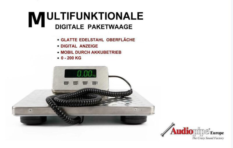 Alternative view of Digitale Paketwaage Edelstahl 0-200KG
