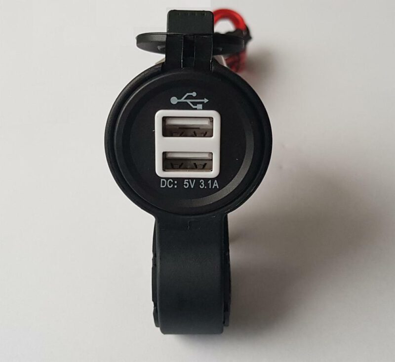 Alternative view of 2x USB Ladegerät Roller / Motorrad Lenkerhalterung