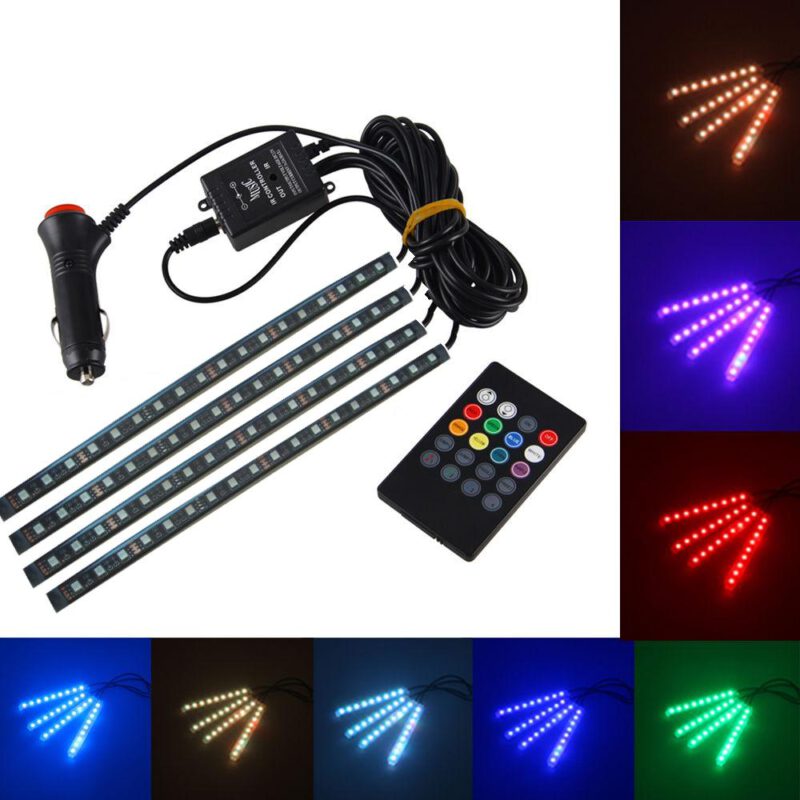 LED / SMD RGB Fußraumbeleuchtung + Sound Control + Fernbedienung