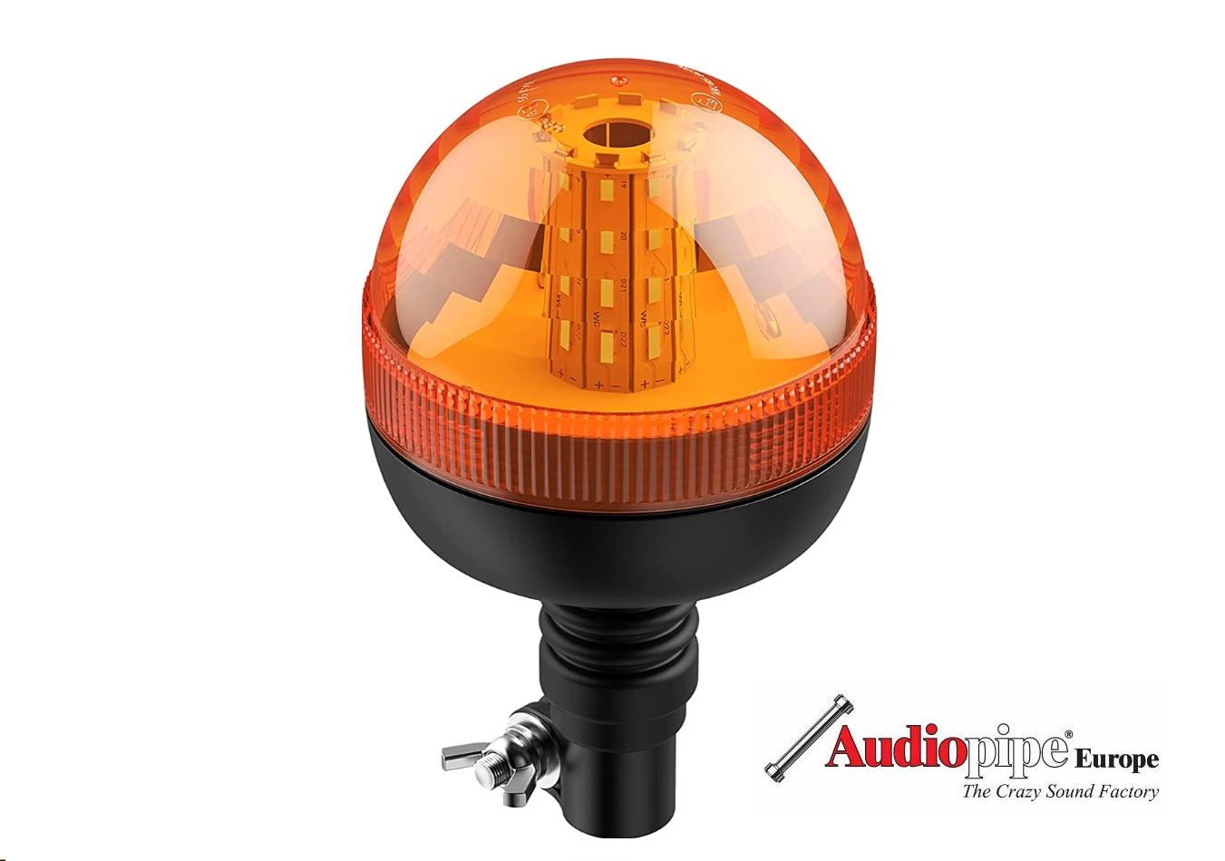 60x LED Rundumleuchte Aufsteckrohr Winkel - Audiopipe