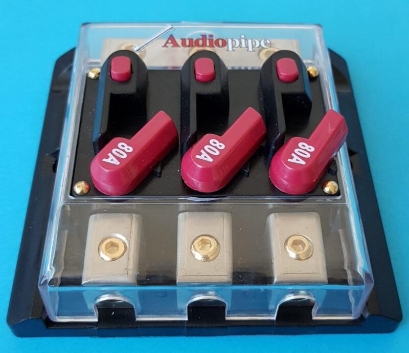 Automatik Sicherungshalter 3x Eingang 3x Ausgang Stromverteiler