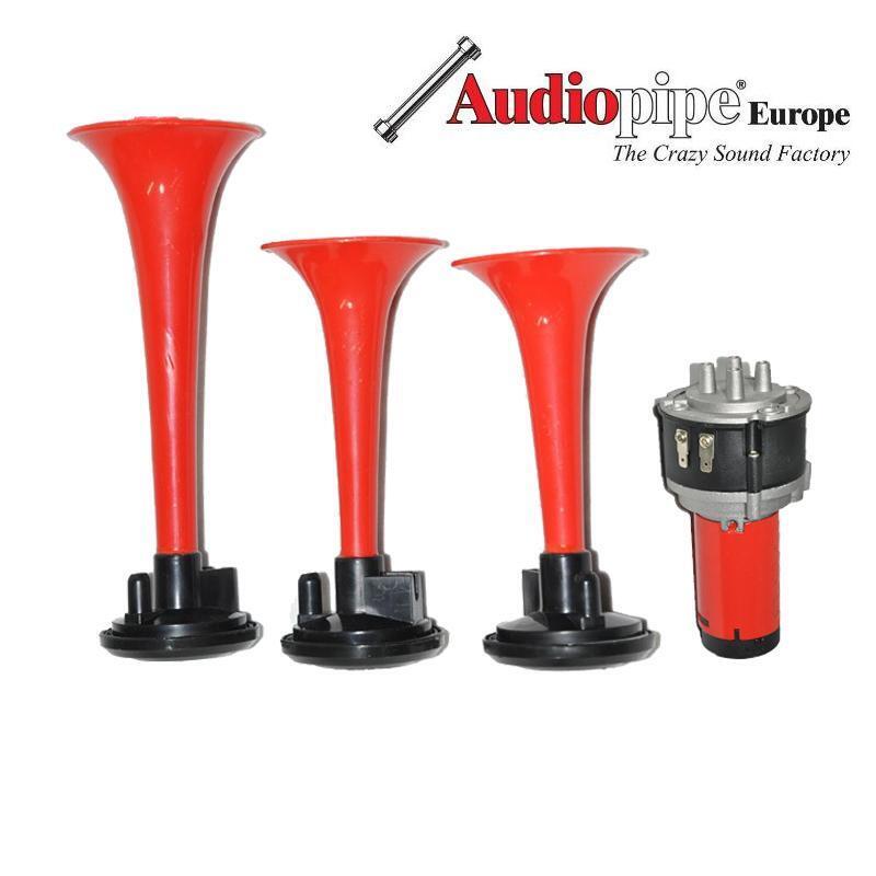 Fanfare 3 Klang Druckluft Hupe - Audiopipe