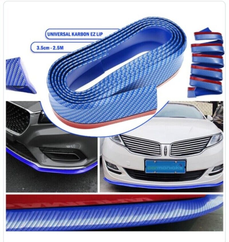 SAMURAI Carbon – BLAU Gummilippe Frontspoiler