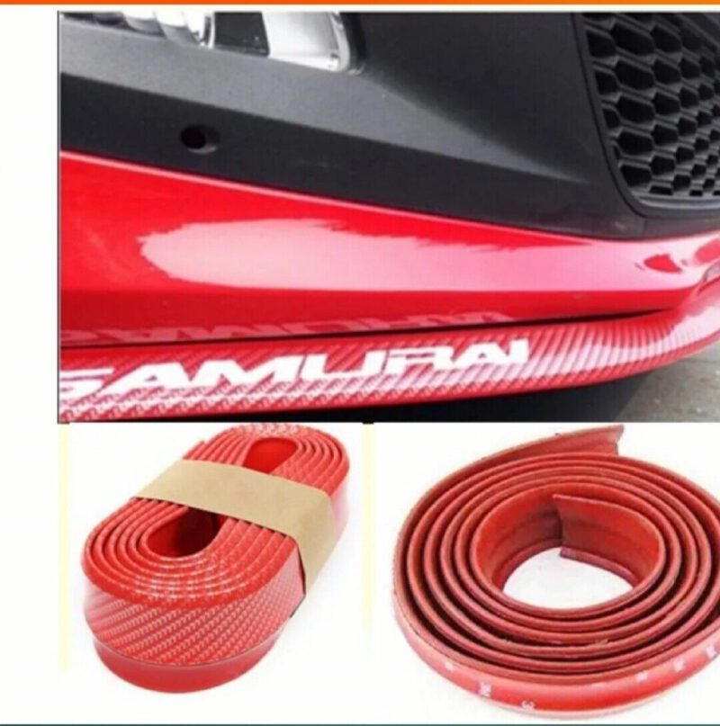 SAMURAI Carbon - ROT Gummilippe Frontspoiler