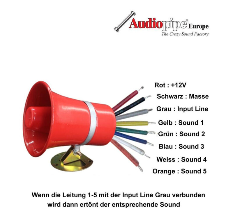 Alternative view of Sirene USB Wunschmelodie Kuhglocken