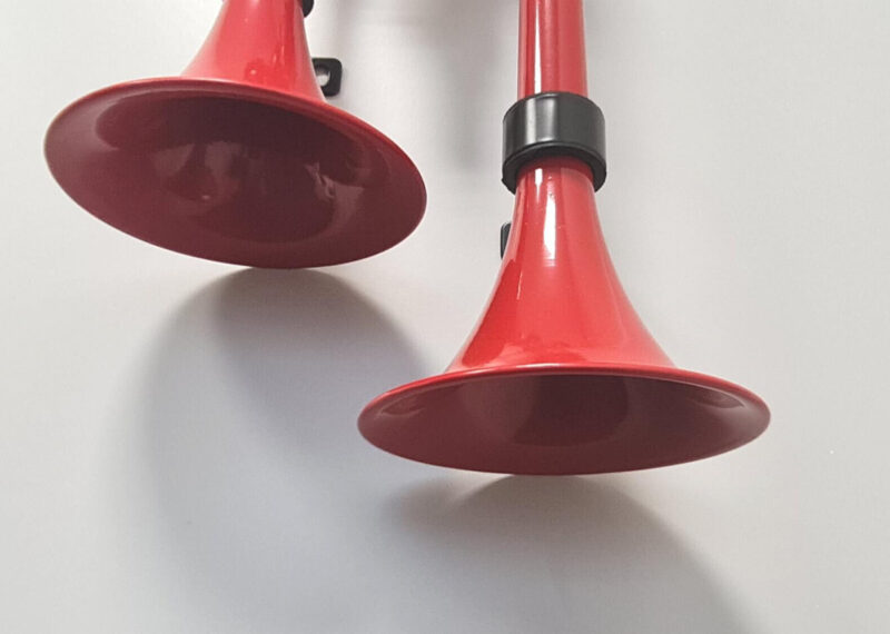 Alternative view of DURANGO Air Horn Fanfare Mega Train Horn mit Tank , Red 12V+24V