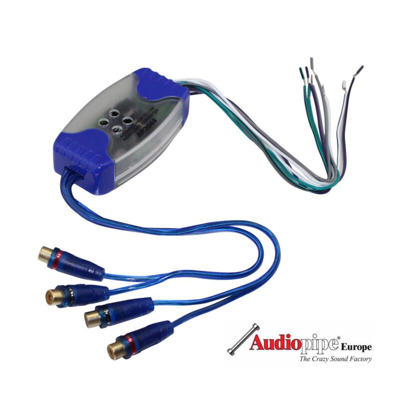 Alternative view of Audiopipe 4-Kanal High Low Chinch Adapter 4x55W