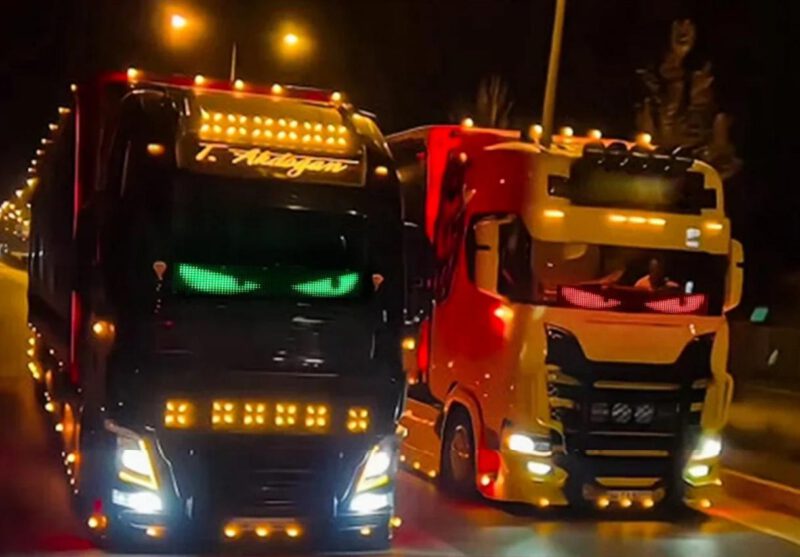 Alternative view of Devil's Eyes 1x 150cm für Pkw und Lkw Augenlicht rollende Augen TOP !!!