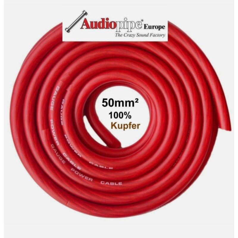 Powerkabel 50mm² Kupfer Plus rot