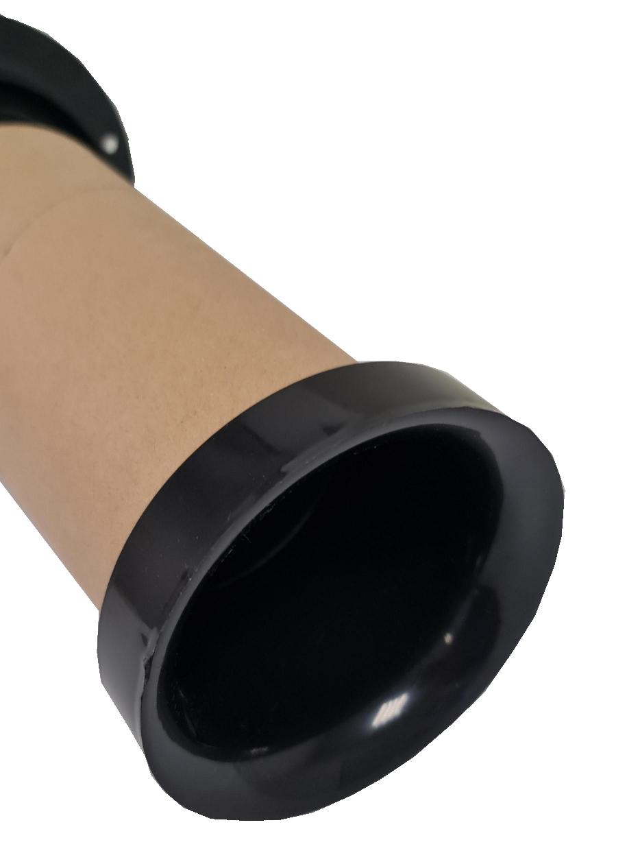 BASSREFLEXROHR 235 x 125 mm für Gehäuseeinbau Schwarz individuell kürzbar – Bild 3