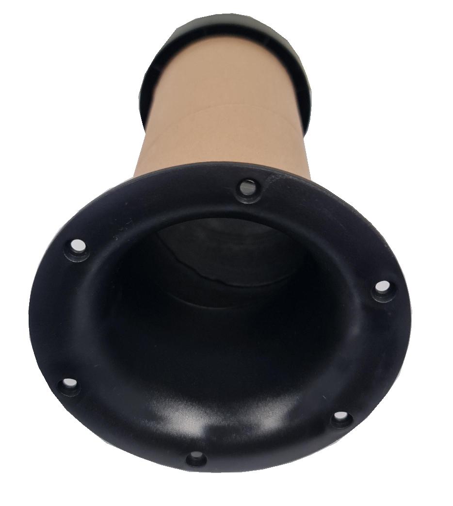 BASSREFLEXROHR 235 x 125 mm für Gehäuseeinbau Schwarz individuell kürzbar – Bild 2